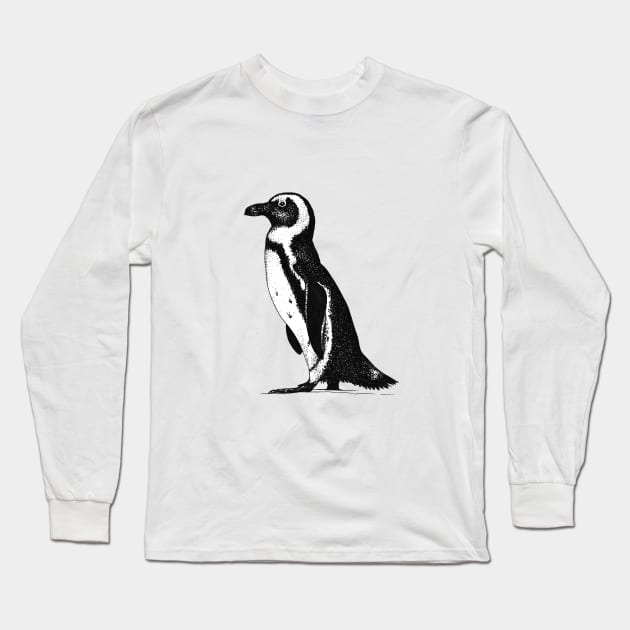 African Penguin Long Sleeve T-Shirt by samanthagarrett